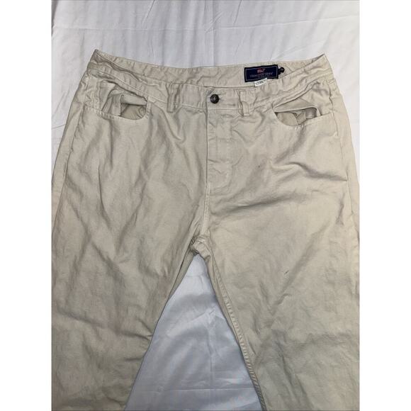 Men’s Vineyard Vine Khaki Pants Size: 38x30 Stained - Picture 5 of 9